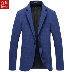 Linen cotton single blazer